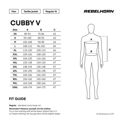 Текстилно яке REBELHORN CUBBY-V-BLUE/GREY/RED