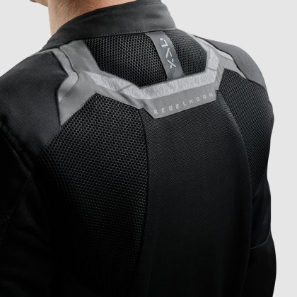 Текстилно яке REBELHORN JAX-TJ BLACK/GREY