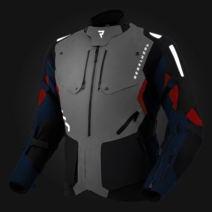 Текстилно яке Rebelhorn Hiker 4 Light Grey Blue Red