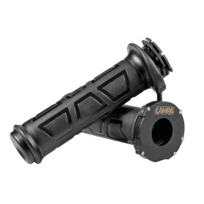 Moto grips with heating 12V Black - 90536