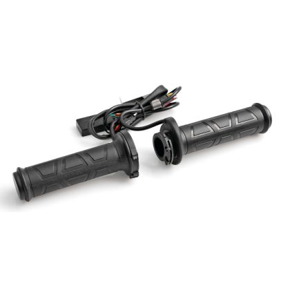 Moto grips with heating 12V Black - 90536