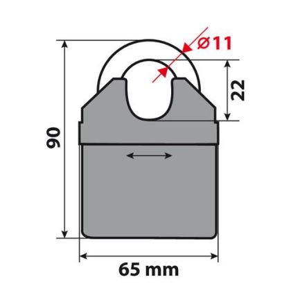 Locking motorcycle chain – C-LOCK 150R 90632
