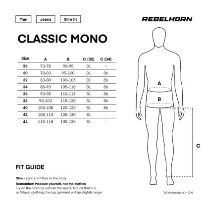 Blugi moto Rebelhorn Classic Mono - Albaștri