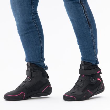 Дамски мото боти REBELHORN SPARK II LADY BLACK/PINK