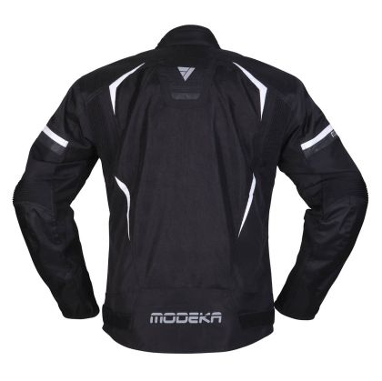 Спортно туристичеко лятно мото яке с водоустойчива мембрана  Modeka Yannik Air Black/White