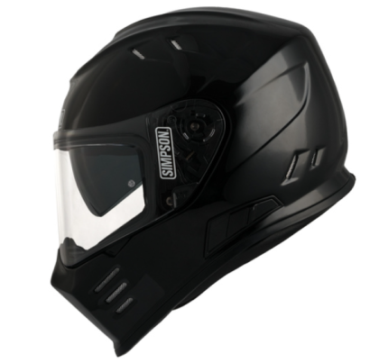 Каска SIMPSON Venom 06 Solid Gloss Black
