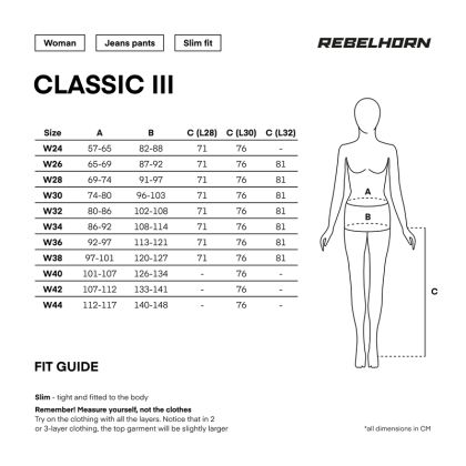 Дамски мото дънки REBELHORN CLASSIC III