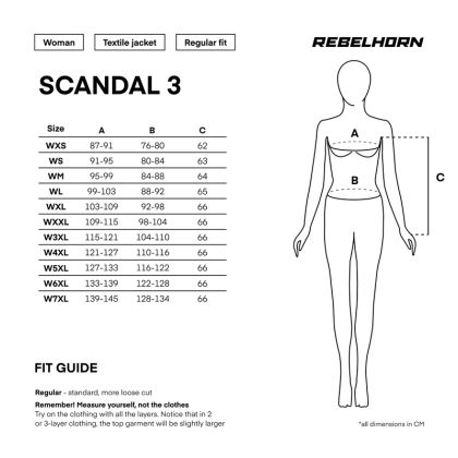 Дамско текстилно мото яке Rebelhorn Scandal 3