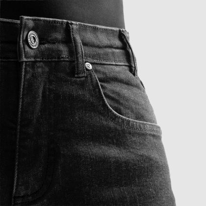 Дамски мото дънки Rebelhorn Classic Mono Washed Black
