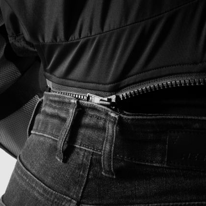 Γυναικείο τζιν μοτοσικλέτας Rebelhorn Classic Mono Washed Black