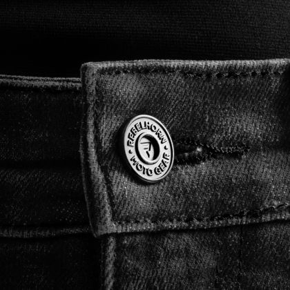 Γυναικείο τζιν μοτοσικλέτας Rebelhorn Classic Mono Washed Black