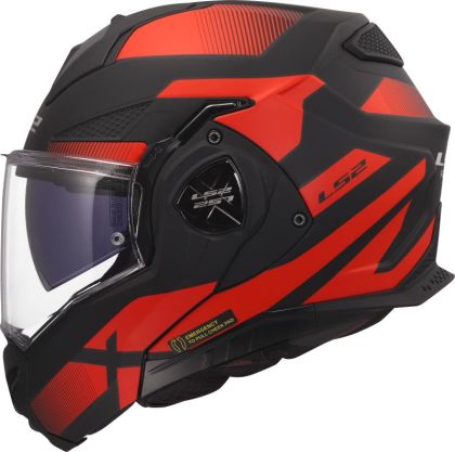 Отваряема мото каска LS2 FF901 ADVANT X NOVA MATT BLACK RED
