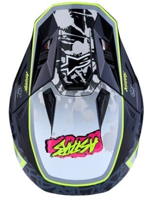 Мотокрос каска ALPINESTARS SM7 BLASTER BLK/GRY/YLW