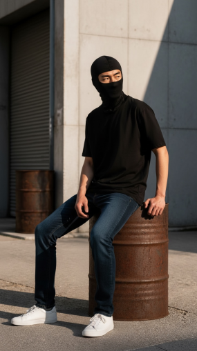 Βαμβακερό σκουφάκι ICE2 SOLID COTTON ΜΑΥΡΟ
