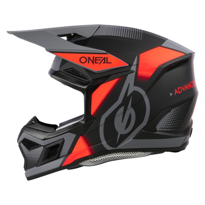Мотокрос каска O'NEAL 3SERIES VISION BLACK/RED/GRAY V.24