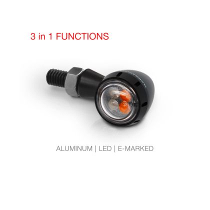 Φλας LED μοτοσικλέτας BARRACUDA S-LED 3 B-LUX ΠΡΑΣΙΝΟ