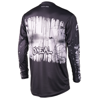 Kids motocross shirt O'NEAL ELEMENT RANCID BLACK/GRAY V.27