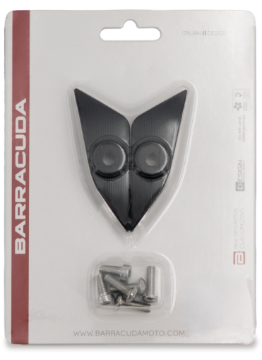 BARRACUDA SKIN-AIR MIRROR ADAPTERS Ducati Panigale V4/V2 (2018-2024)