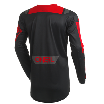 Motocross shirt O`NEAL ELEMENT FACTOR BLACK/RED V.27