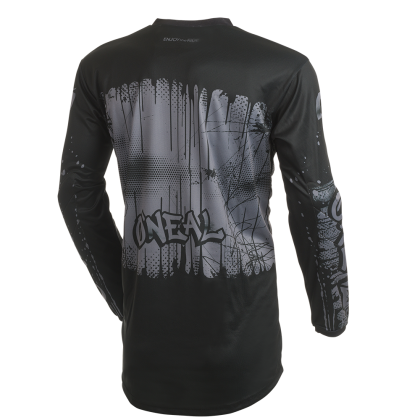 Motocross shirt O`NEAL ELEMENT RANCID BLACK/GRAY V.27