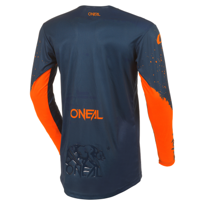 Motocross shirt O'NEAL MAYHEM PAINT BLUE/ORANGE V.27