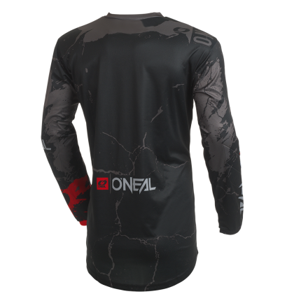 Motocross shirt O`NEAL ELEMENT ACID BLACK/GRAY V.27