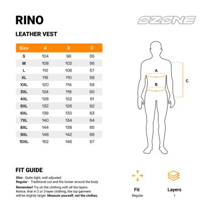 Кожен мото елек Ozone Rino