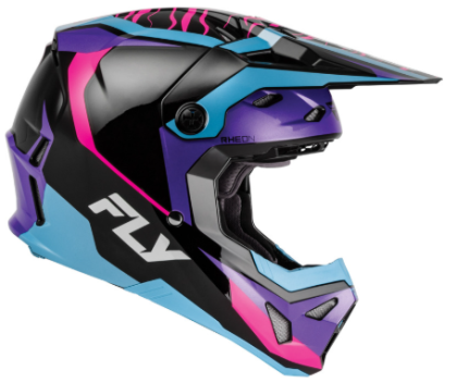 Детска мотокрос каска FLY RACING Formula Charge- Black/Purple/Pink/Blue