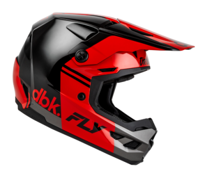 Мотокрос каска FLY RACING Kinetic DBK 27 - Black/Red/Grey