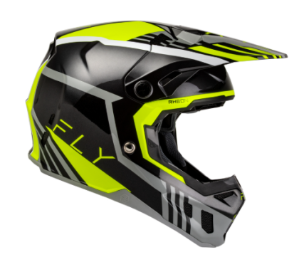 Мотокрос каска FLY RACING Formula CC Strike- Grey/Black/Hi-Vis
