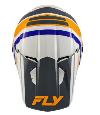 Детска мотокрос каска FLY RACING Kinetic Scrap White/Orange/Blue/Grey