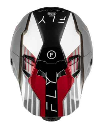 Мотокрос каска FLY RACING Formula CC Strike- Grey/Red/Black/White