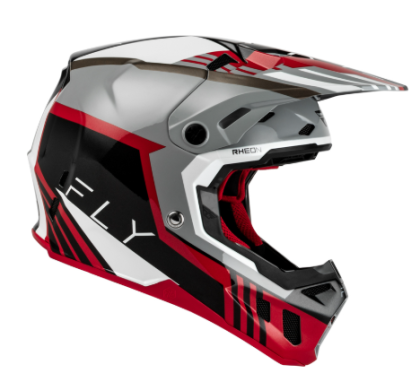 Мотокрос каска FLY RACING Formula CC Strike- Grey/Red/Black/White