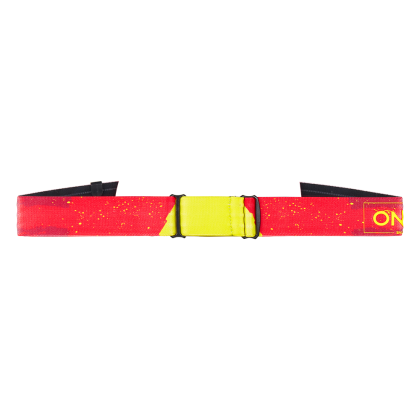 Ochelari motocross O'NEAL B-22 PAINT ROȘU/GALBEN NEON - GRI