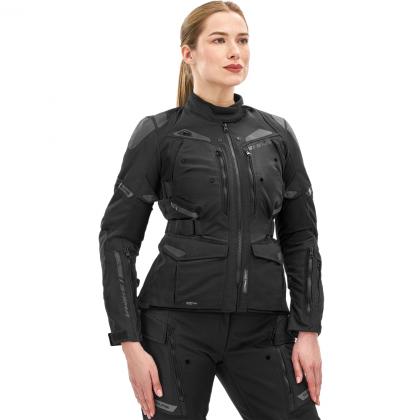 Geacă de motocicletă touring pentru femei, 4 sezoane, SHIMA DUNE LADY BLACK