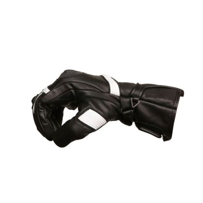 Motorcycle gloves Modeka Miako Black/White