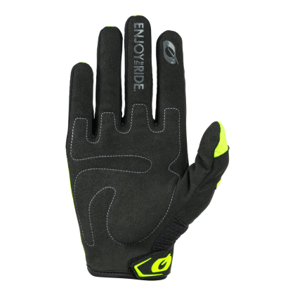 Mănuși de motocross pentru copii O'NEAL ELEMENT RACEWEAR BLACK/NEON YELLOW V.24