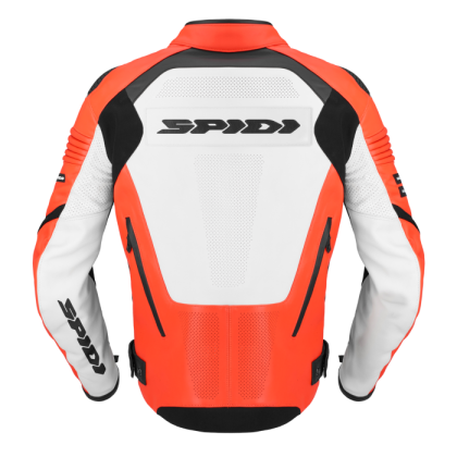 SPIDI HYPER-V PRO PERFORATED RED/WHITE/BLACK motorcycle leather jacket