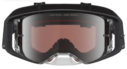 Motocross goggles ALPINESTARS SUPERTECH CLOAK BLK MIRROR SIL