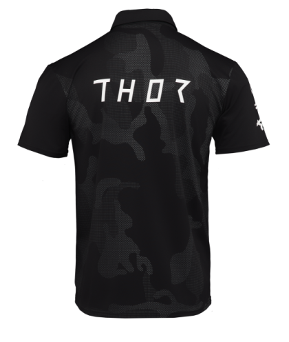 Tricou motociclist THOR POLO CORPO NEGRU