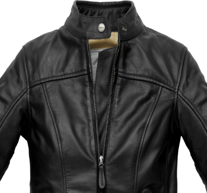 Women's leather motorcycle jacket SPIDI ROCK LADY Black
