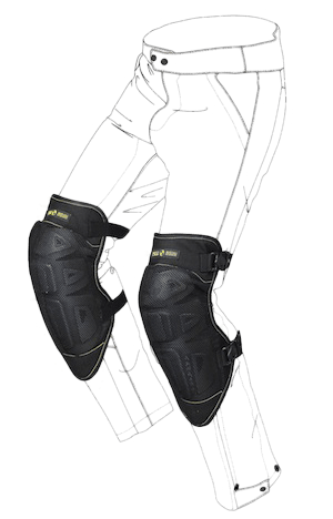 SPIDI K-NET ventilated knee pads