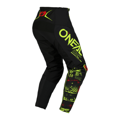 Мотокрос брич O'NEAL ELEMENT ATTACK V.23 BLACK/NEON YELLOW