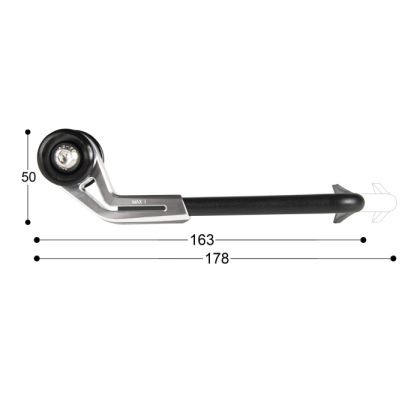 Maneta de siguranta BARRACUDA LEVER PRO-TECT B-LUX BLACK