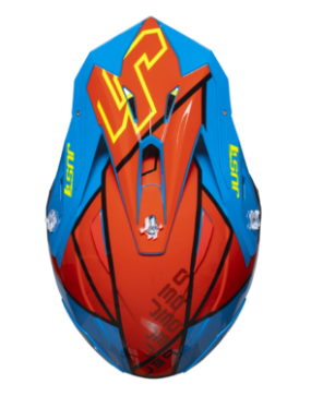 Motocross Helmet Just1 J-39 Thruster Fluo Yellow/Red/Blue