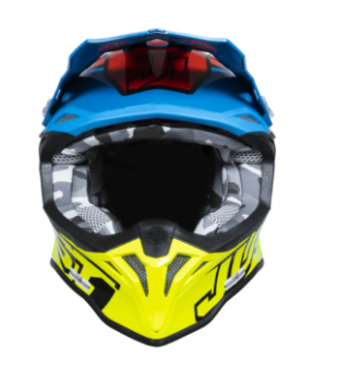 Motocross Helmet Just1 J-39 Thruster Fluo Yellow/Red/Blue