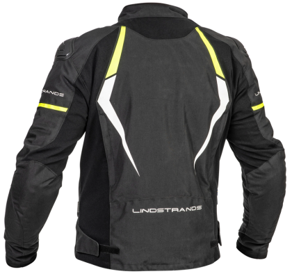 Textile motorcycle jacket Lindstrands Sandvik Black/yellow