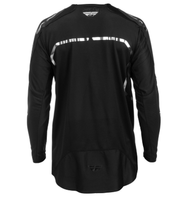Tricou motocross FLY RACING Evolution DST - Spark Ediție Specială - Negru/Argintiu
