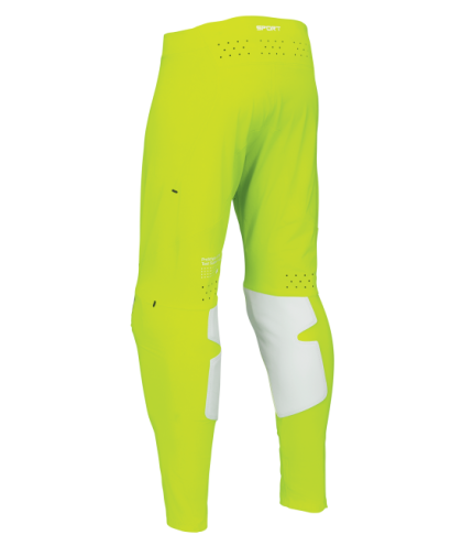 Pantaloni de motocross THOR SPORTMODE RIOT WHITE/ACID