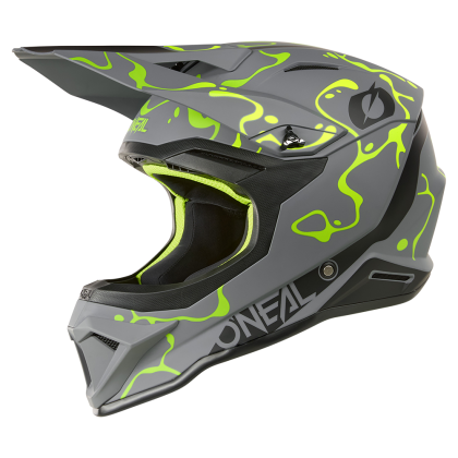 Helmet O'NEAL 1SERIES SPLASH GRAY/NEON YELLOW